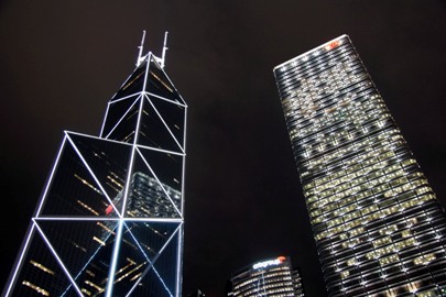 Bank of China building in central Hong Kong. (©Slices of Light)